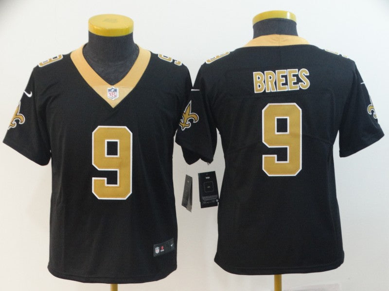 Drew Brees New Orleans Saints black jersey