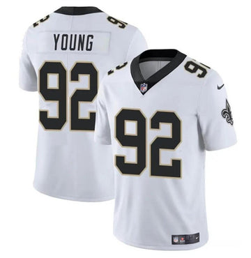 Chase Young New Orleans Saints white jersey