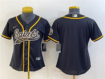 Custom New Orleans Saints black jersey