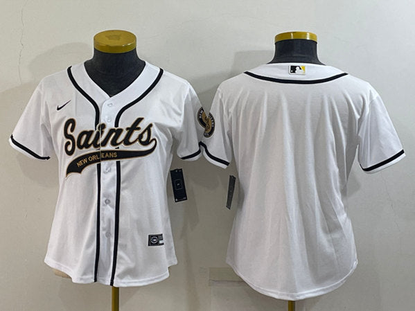 Custom New Orleans Saints white jersey