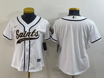 Custom New Orleans Saints white jersey