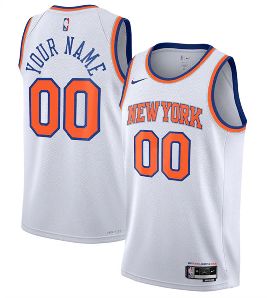 Custom New York Knicks white jersey