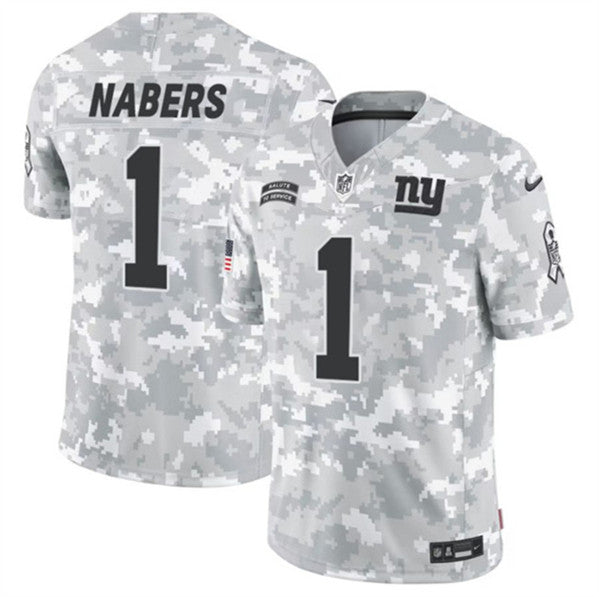 Malik Nabers New York Giants camo Salute To Service jersey