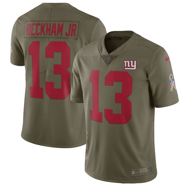 Odell Beckham Jr New York Giants olive Salute To Service jersey