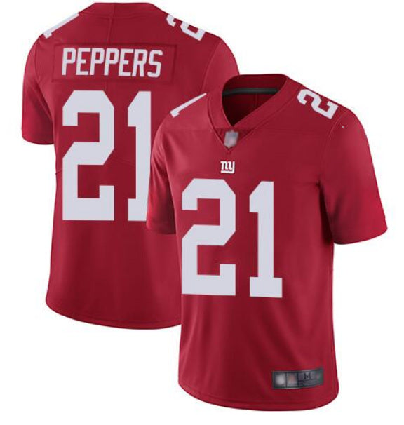 Jabrill Peppers New York Giants red jersey