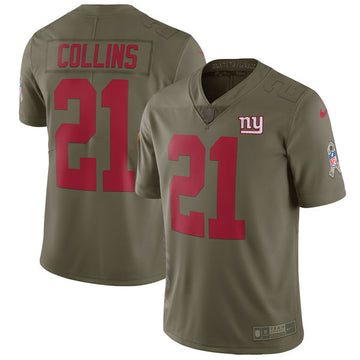 Landon Collins New York Giants olive Salute To Service jersey