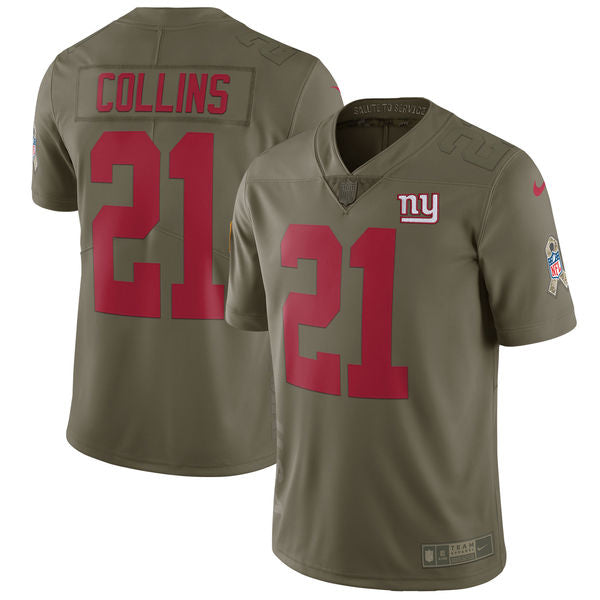 Landon Collins New York Giants olive Salute To Service jersey