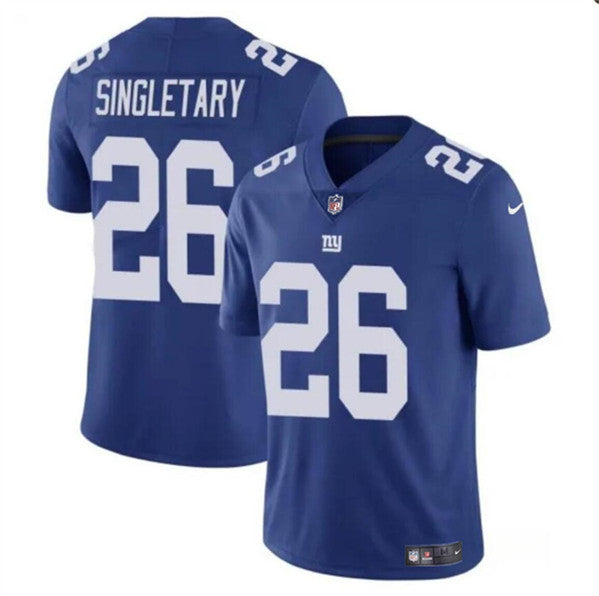 Devin Singletary New York Giants blue jersey