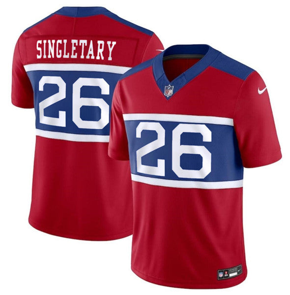 Devin Singletary Century New York Giants red FUSE jersey
