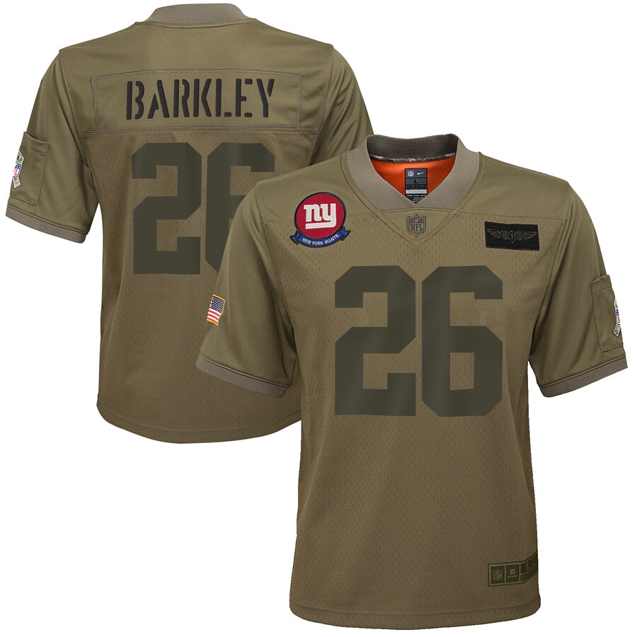 Saquon Barkley New York Giants camo Salute To Service jersey
