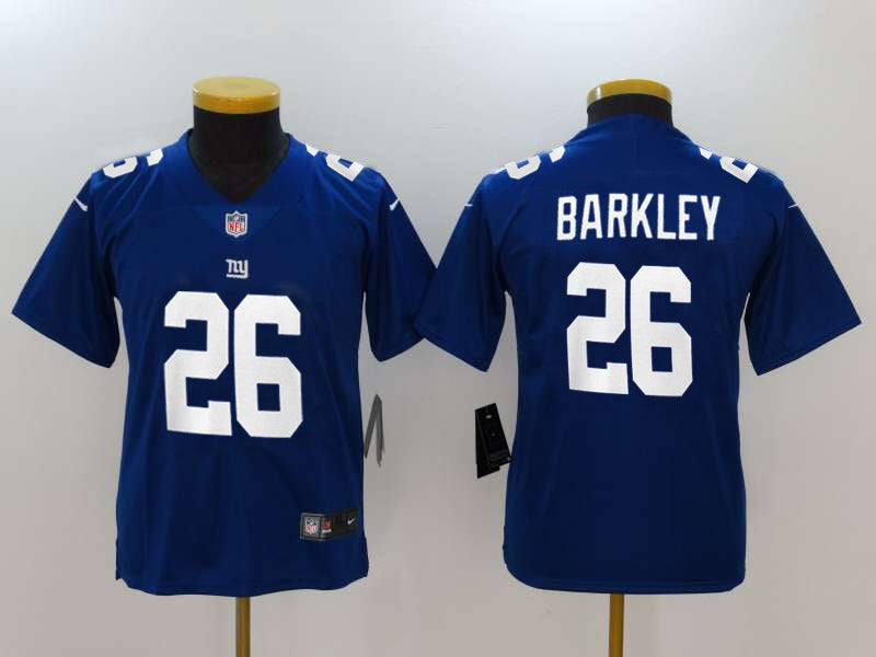 Saquon Barkley New York Giants royal jersey