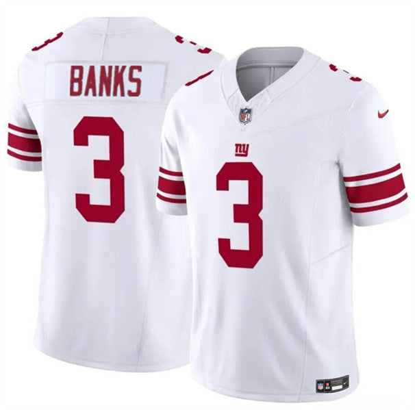 Deonte Banks New York Giants white FUSE jersey