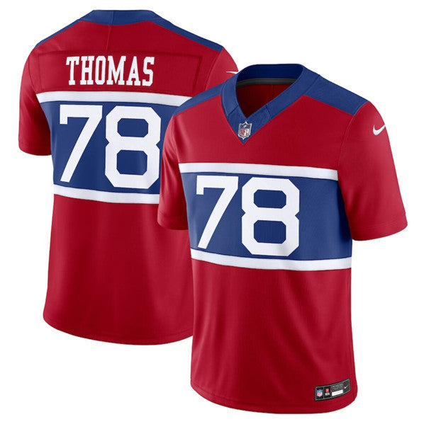Andrew Thomas Century New York Giants red FUSE jersey