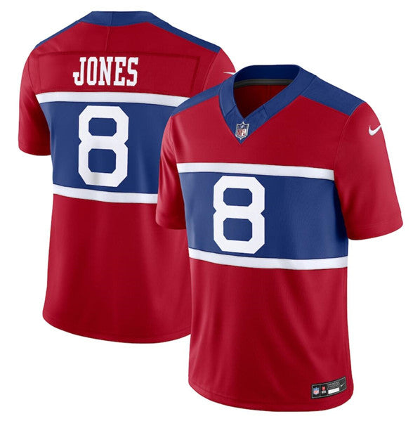 Daniel Jones Century New York Giants red FUSE jersey