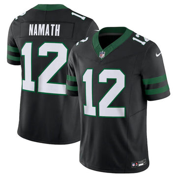 Joe Namath New York Jets black FUSE jersey