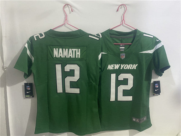 Joe Namath New York Jets green jersey