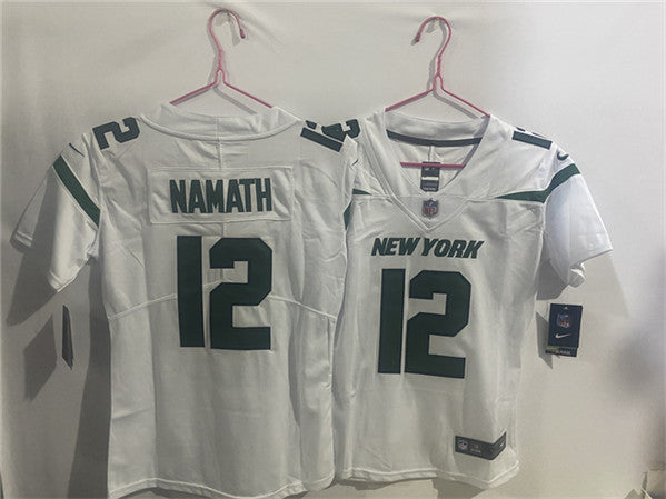 Joe Namath New York Jets white jersey