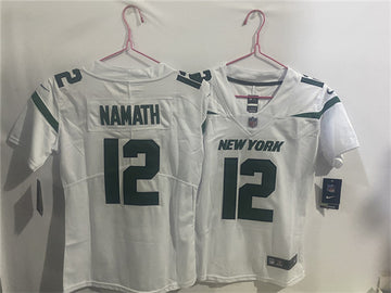 Joe Namath New York Jets white jersey