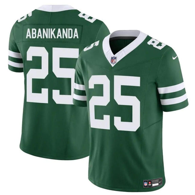 Israel Abanikanda New York Jets green FUSE jersey