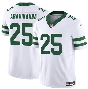 Israel Abanikanda New York Jets white FUSE jersey