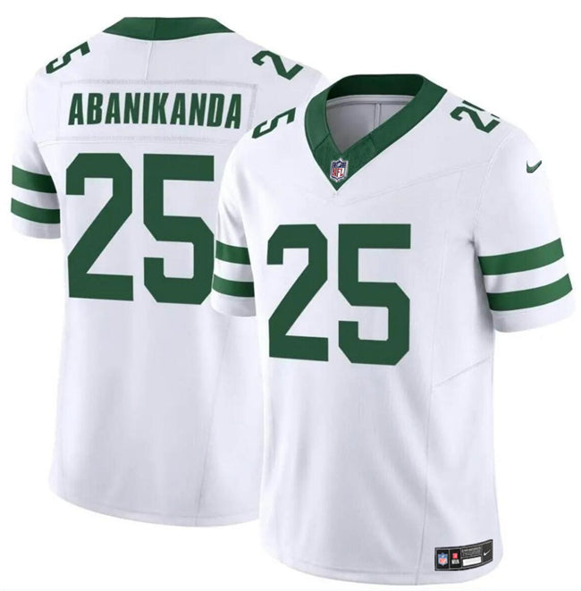 Israel Abanikanda New York Jets white FUSE jersey