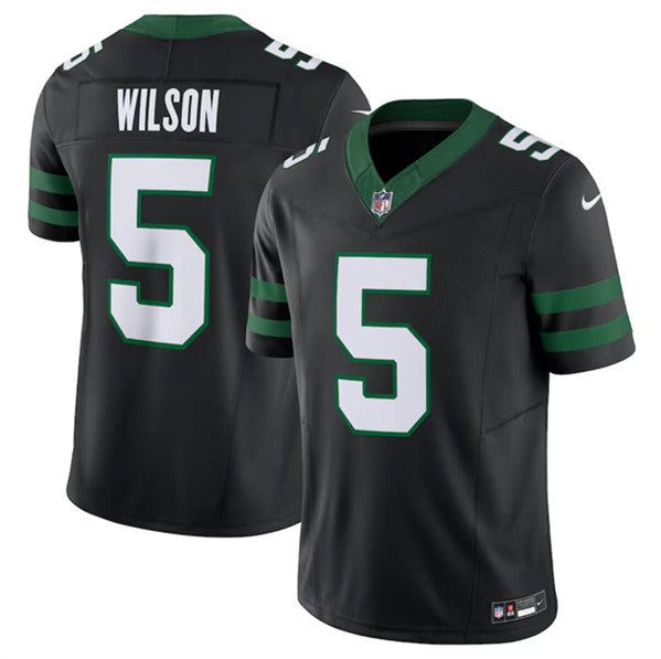 Garrett Wilson New York Jets black FUSE jersey