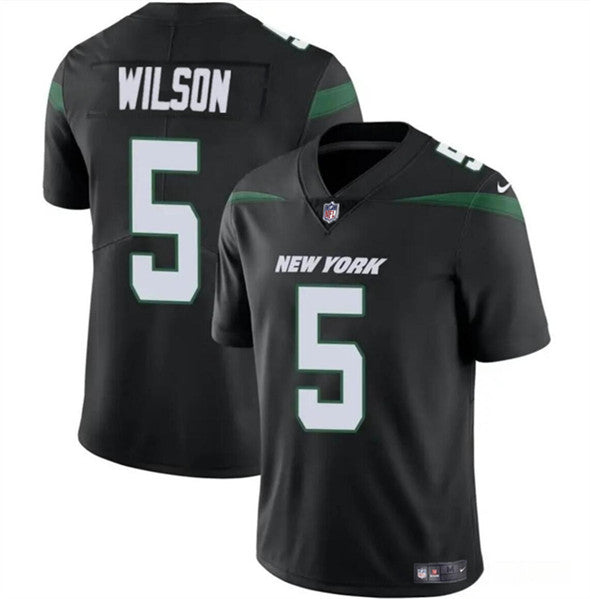 Garrett Wilson New York Jets black jersey
