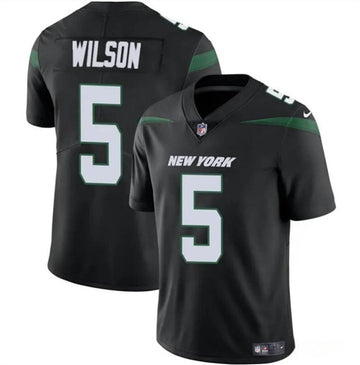 Garrett Wilson New York Jets black jersey