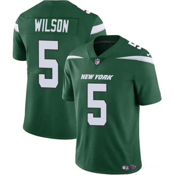 Garrett Wilson New York Jets green jersey