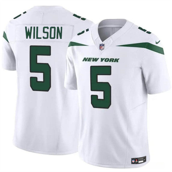 Garrett Wilson New York Jets white FUSE jersey
