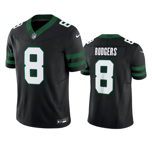 Aaron Rodgers New York Jets black FUSE jersey
