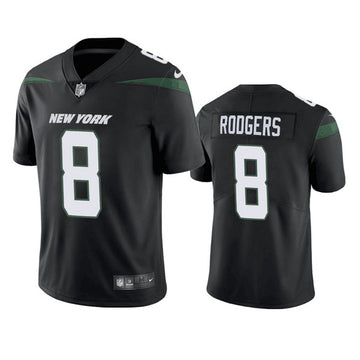 Aaron Rodgers New York Jets black jersey