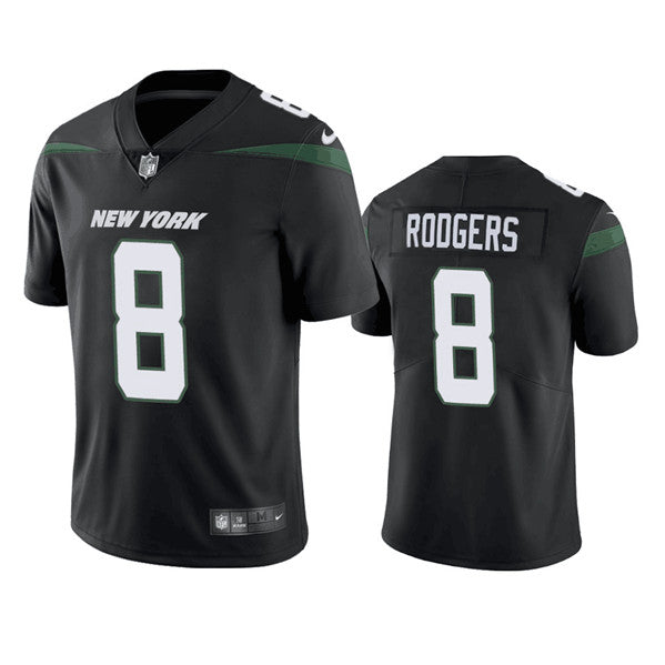 Aaron Rodgers New York Jets black jersey