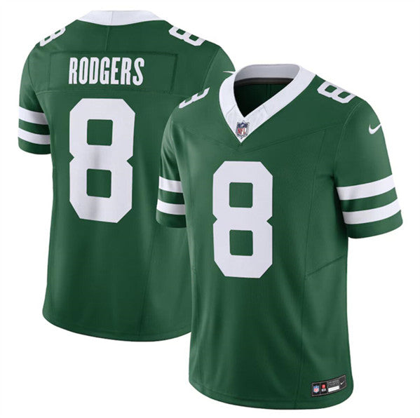 Aaron Rodgers New York Jets green FUSE jersey
