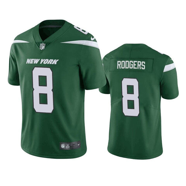 Aaron Rodgers New York Jets green jersey