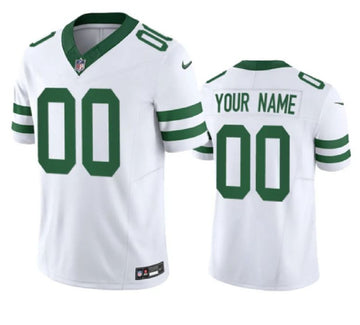 Custom New York Jets white FUSE jersey