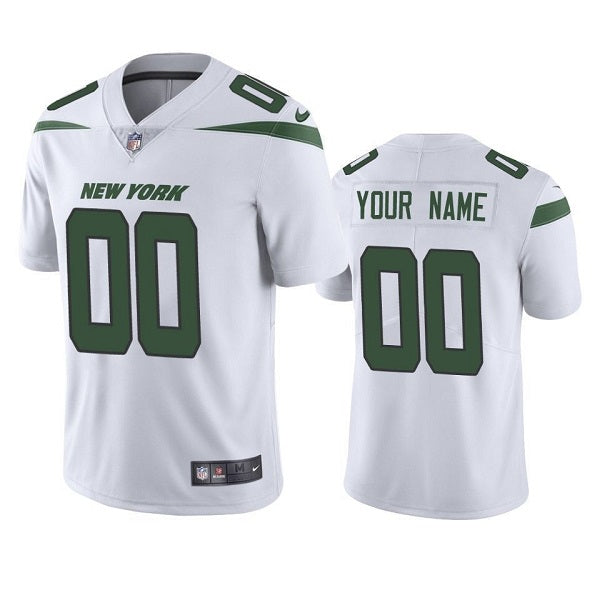 Custom New York Jets white jersey