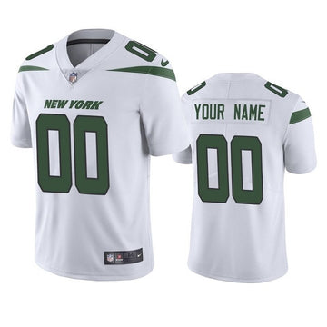 Custom New York Jets white jersey