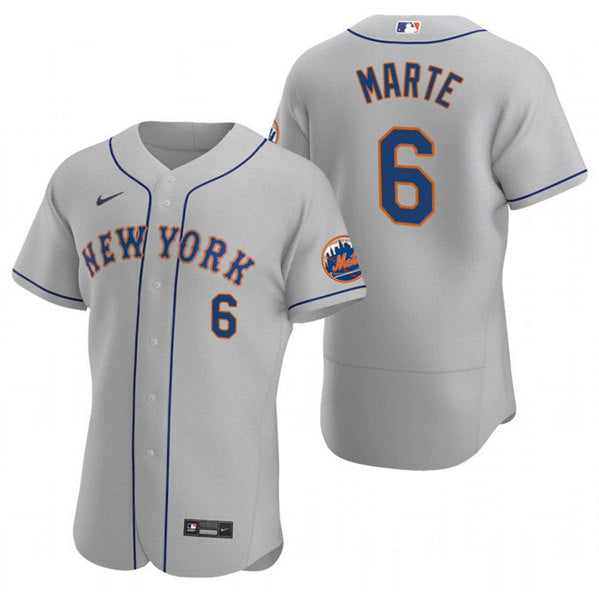 Starling Marte New York Mets gray Alternate jersey
