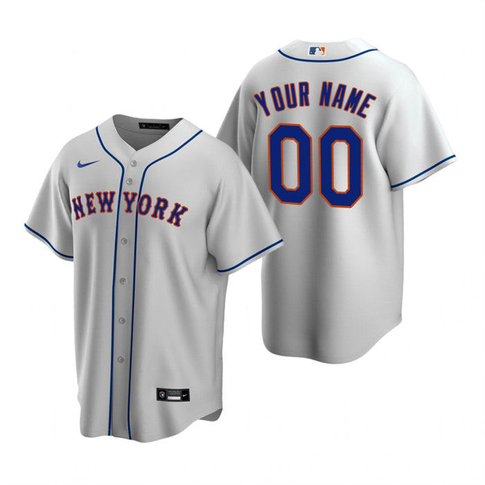 Custom New York Mets grey jersey