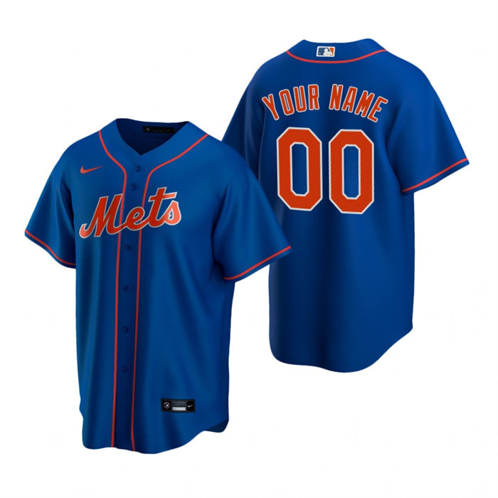 Custom New York Mets royal jersey