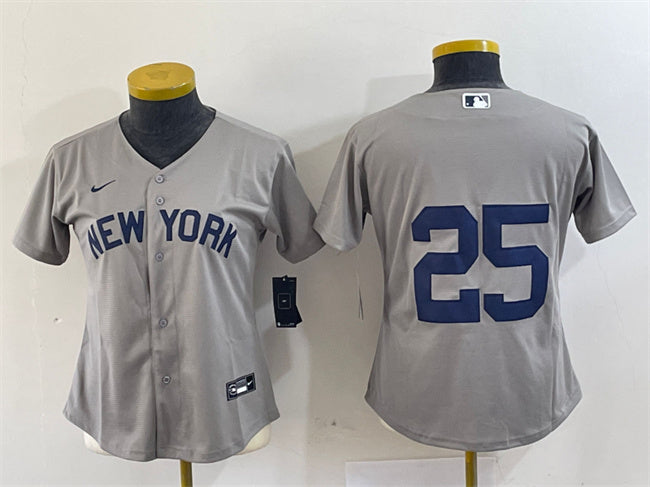 Gleyber Torres New York Yankees gray jersey