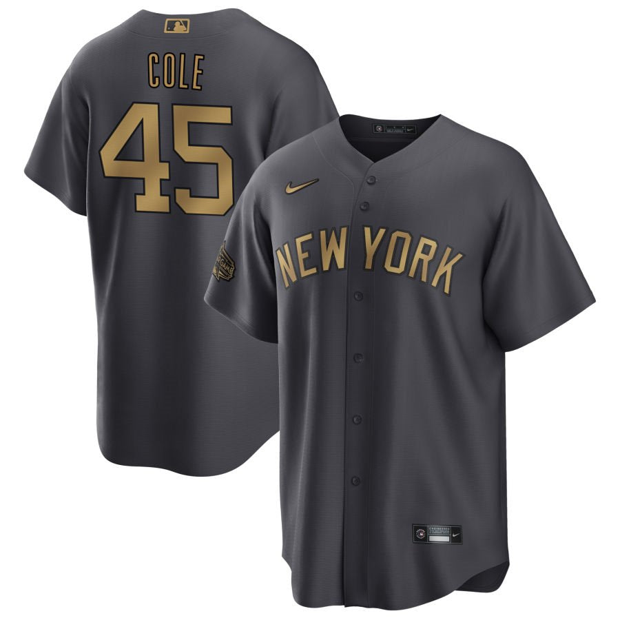 Gerrit Cole New York Yankees charcoal All-Star jersey