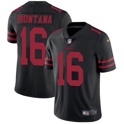 Joe Montana San Francisco 49ers black jersey