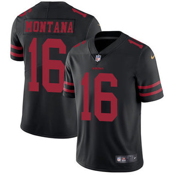 Joe Montana San Francisco 49ers black jersey