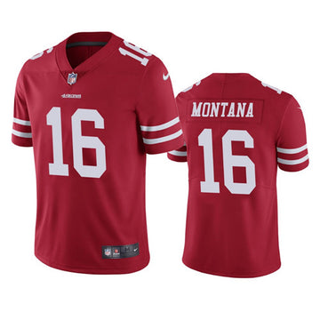 Joe Montana San Francisco 49ers red jersey