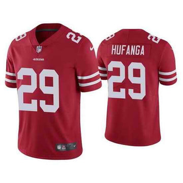 Talanoa Hufanga San Francisco 49ers red jersey