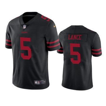 Trey Lance San Francisco 49ers black jersey