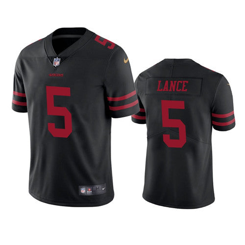 Trey Lance San Francisco 49ers black jersey