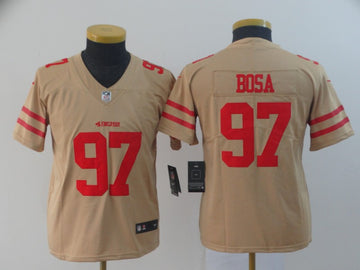 Nick Bosa San Francisco 49ers gold Inverted Legend jersey